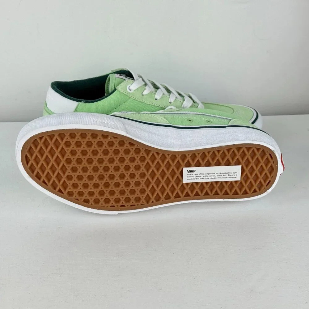 Men's 8.5 - VANS Rowan Skate Suede/Canvas Shoe Mint - RARE